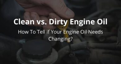 clean vs dirty engine oil