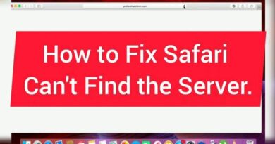 safari can't find server
